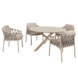 4 Seasons Outdoor Prado Piacenza dining tuinset 130xH75 cm 5 delig keramiek latte Taste 4SO