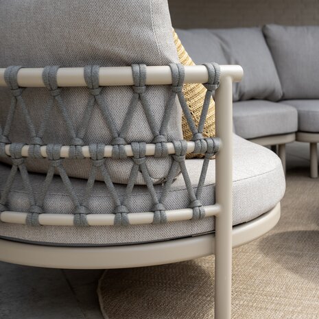 4 Seasons Outdoor Demi Piacenza modulaire loungeset 4 delig keramiek latte Taste 4SO