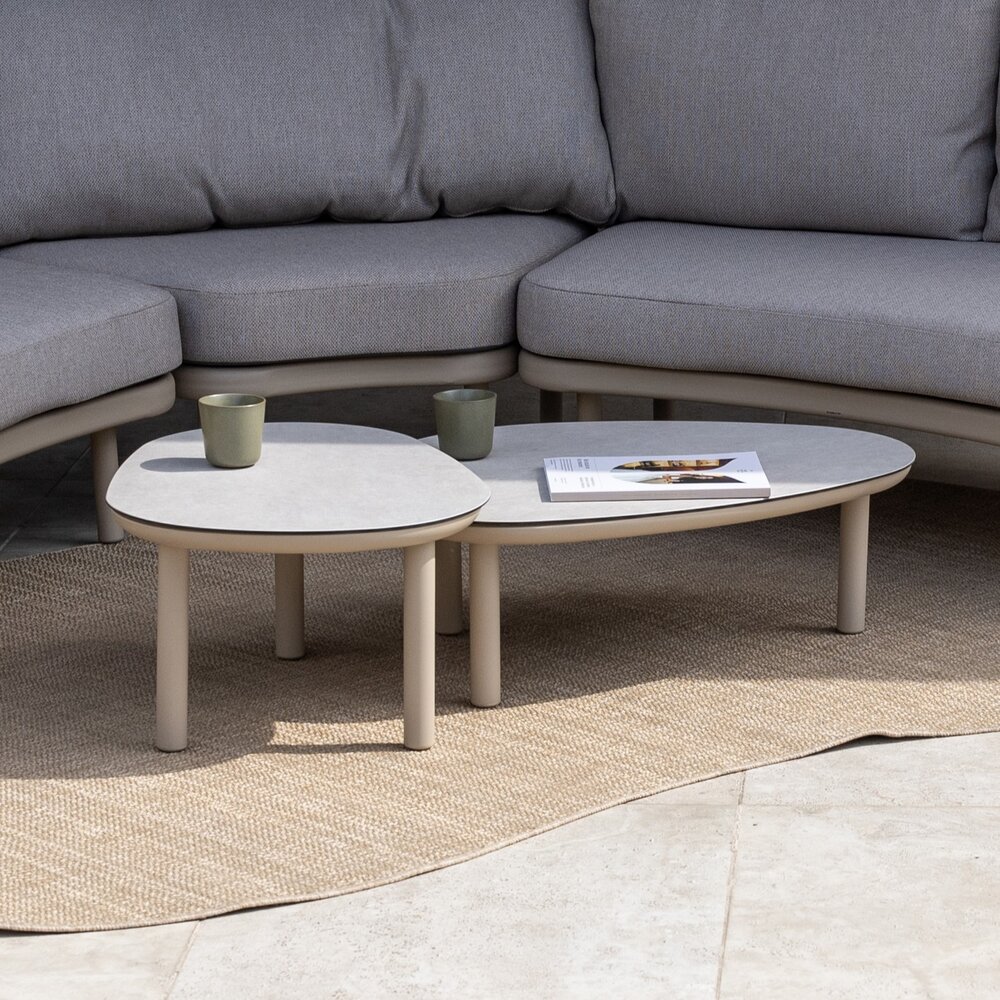 4 Seasons Outdoor Monroe Piacenza modulaire loungeset 4 delig keramiek latte Taste 4SO 4 Seasons Outdoor Monroe Piacenza modulaire loungeset 4 delig keramiek latte Taste 4SO