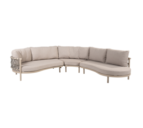 4 Seasons Outdoor Piacenza modulaire hoek loungeset 3 delig latte Taste 4SO