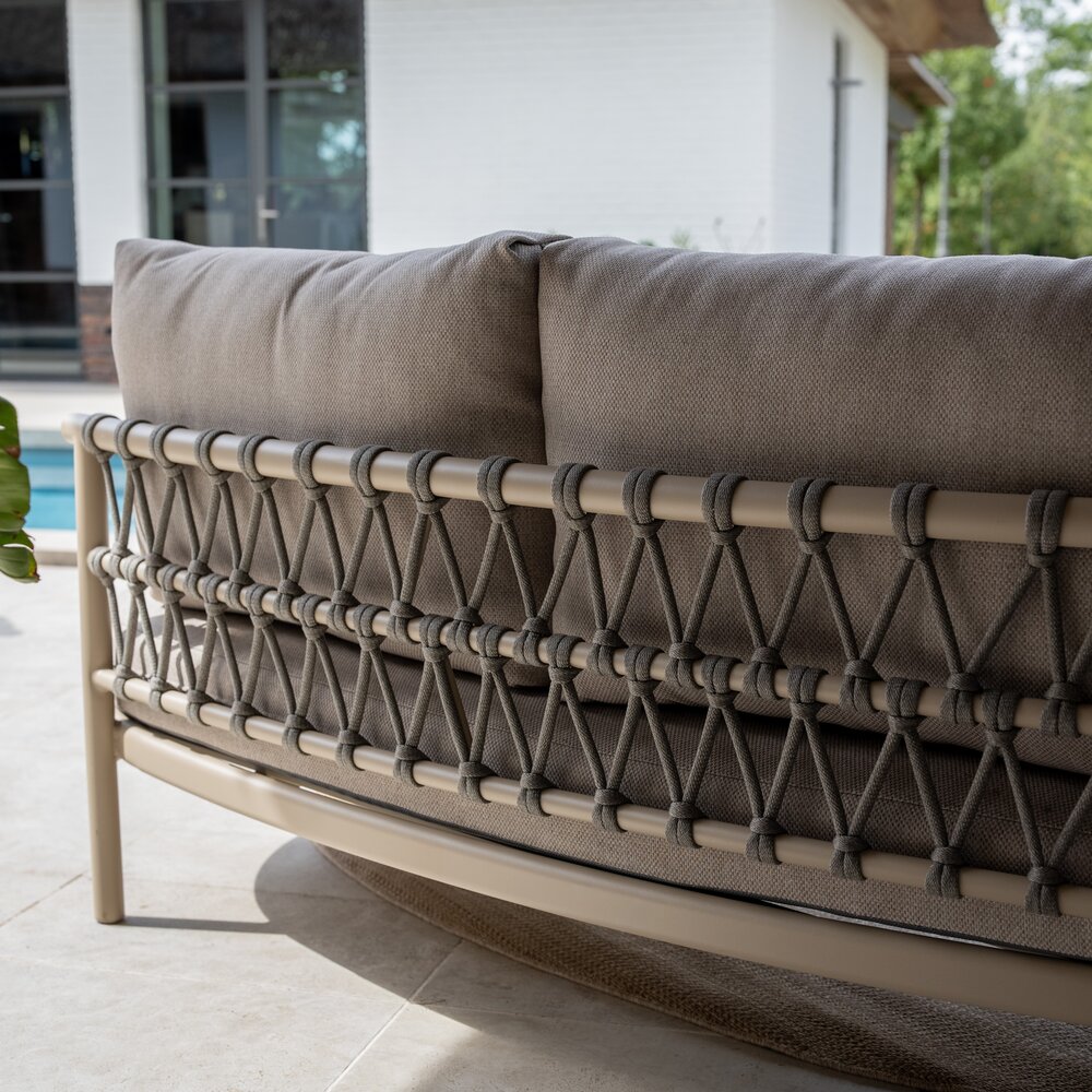 4 Seasons Outdoor Monroe Piacenza modulaire hoek loungeset 5 delig keramiek latte Taste 4SO