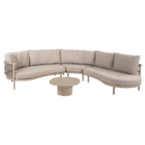 4 Seasons Outdoor Sofie Piacenza modulaire hoek loungeset 4 delig keramiek latte Taste 4SO