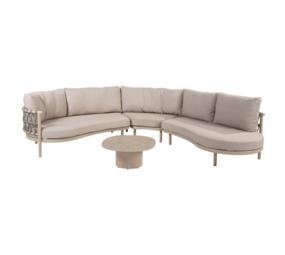 4 Seasons Outdoor Sofie Piacenza modulaire hoek loungeset 4 delig keramiek latte Taste 4SO