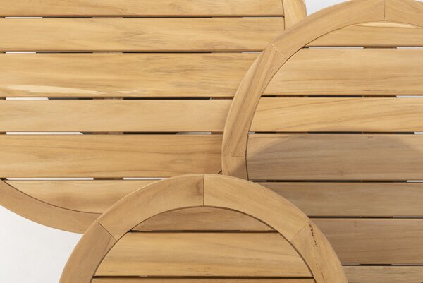 4 Seasons Outdoor Volta Piacenza modulaire hoek loungeset 4 delig teak latte Taste 4SO