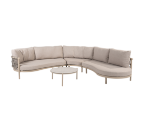 4 Seasons Outdoor Vic Piacenza modulaire hoek loungeset 4 delig keramiek latte Taste 4SO 4 Seasons Outdoor Vic Piacenza modulaire hoek loungeset 4 delig keramiek latte Taste 4SO