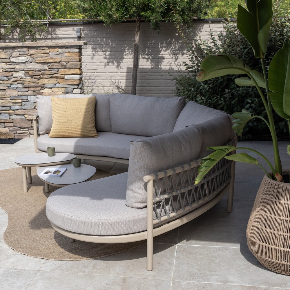 4 Seasons Outdoor Vic Piacenza modulaire hoek loungeset 4 delig keramiek latte Taste 4SO 4 Seasons Outdoor Vic Piacenza modulaire hoek loungeset 4 delig keramiek latte Taste 4SO