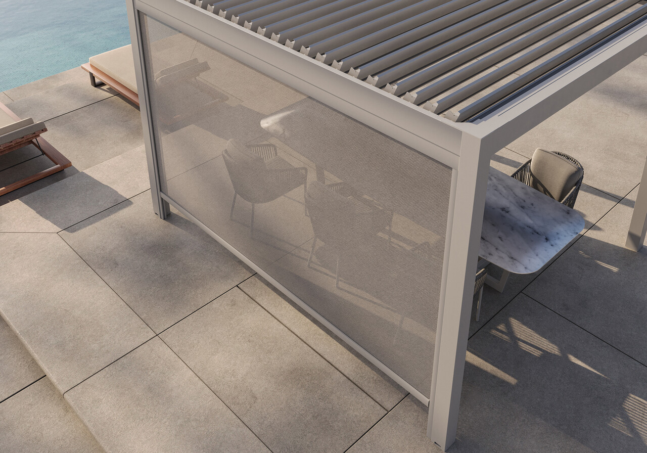 SUNS SUNS Luxe Gazebo overkapping manuele shutters camel sand