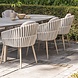 4 Seasons Outdoor Manolo Eva dining tuinset 180x95xH75 cm 5 delig keramiek latte Taste 4SO