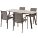 4 Seasons Outdoor Manolo Cortina dining tuinset 180x95xH75 cm 5 delig keramiek terre Taste 4SO