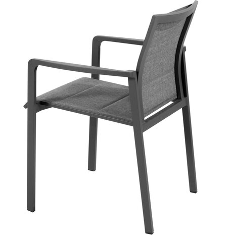 4 Seasons Outdoor Manolo Cortina dining tuinset 180x95xH75 cm 7 delig keramiek antraciet Taste 4SO