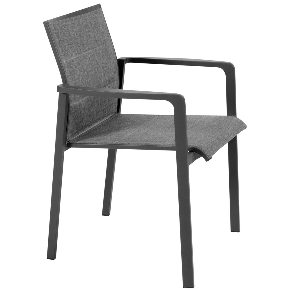 4 Seasons Outdoor Manolo Cortina dining tuinset 180x95xH75 cm 7 delig keramiek antraciet Taste 4SO