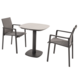 4 Seasons Outdoor Manolo Cortina bistro dining tuinset 3 delig keramiek antraciet Taste 4SO