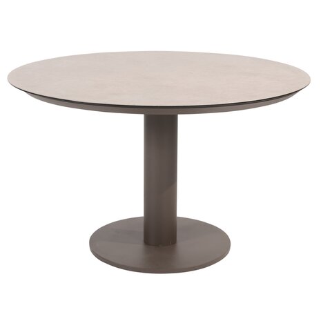 4 Seasons Outdoor Sarah Cannes dining tuinset 120xH75 cm rond 5 delig keramiek terre Taste 4SO