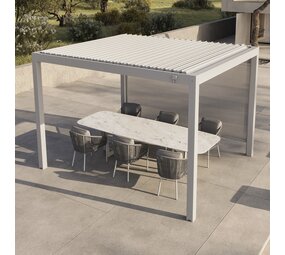 SUNS SUNS Luxe Gazebo overkapping manuele shutters camel sand