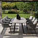 4 Seasons Outdoor Manolo Cannes dining tuinset 240x103xH75 cm 7 delig keramiek terre Taste 4SO