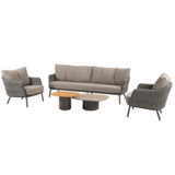 4 Seasons Outdoor Demi Cannes stoel bank loungeset 5 delig organic terre Taste 4SO