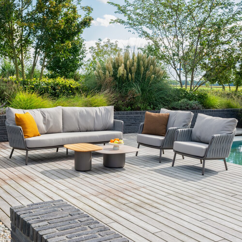 4 Seasons Outdoor Demi Cannes stoel bank loungeset 5 delig organic terre Taste 4SO 4 Seasons Outdoor Demi Cannes stoel bank loungeset 5 delig organic terre Taste 4SO