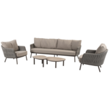 4 Seasons Outdoor Monroe Cannes stoel bank loungeset 5 delig organic terre Taste 4SO