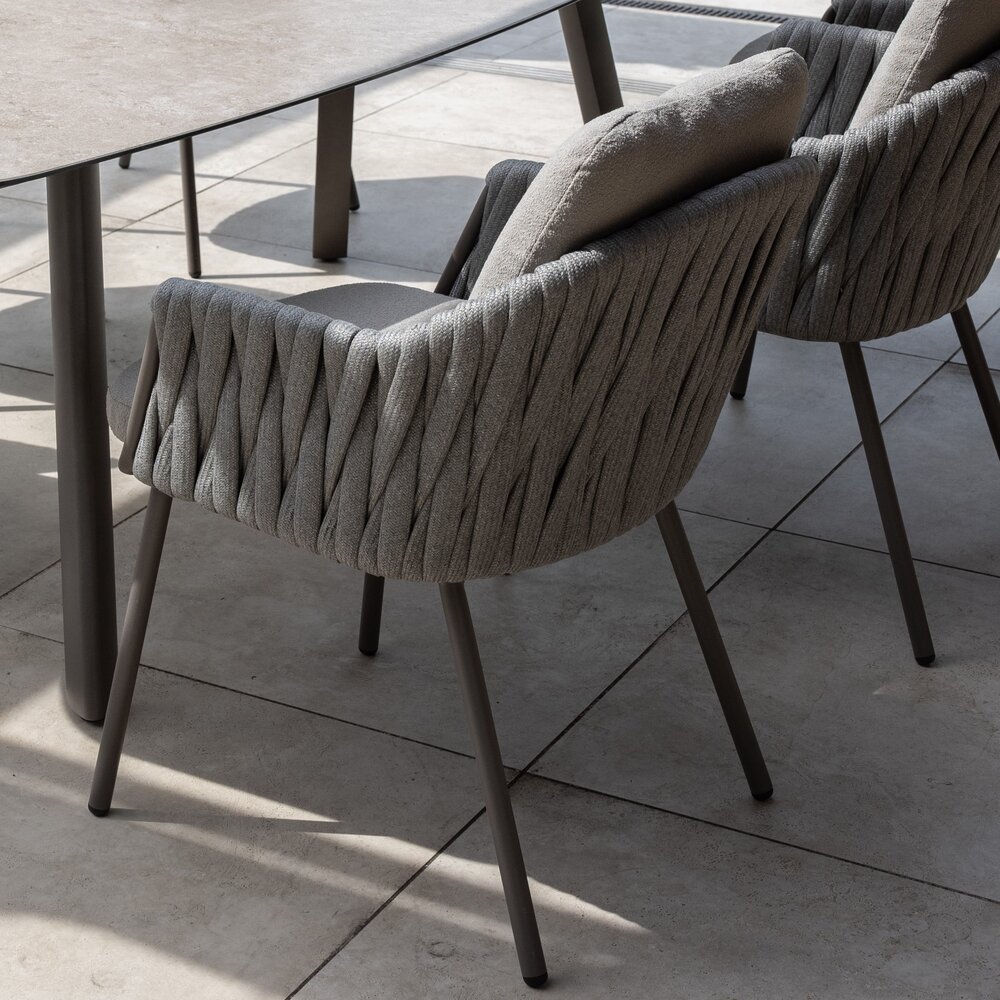 4 Seasons Outdoor Prado Cannes dining tuinset 240x105xH75 cm 7 delig terre met keramisch deens ovaal blad Taste 4SO 4 Seasons Outdoor Prado Cannes dining tuinset 240x105xH75 cm 7 delig terre met keramisch deens ovaal blad Taste 4SO