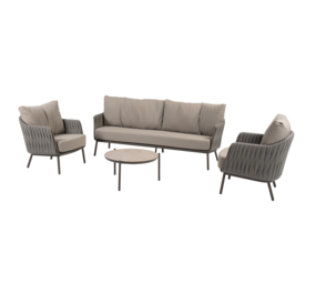 4 Seasons Outdoor Vic Cannes stoel bank loungeset 4 delig organic terre Taste 4SO