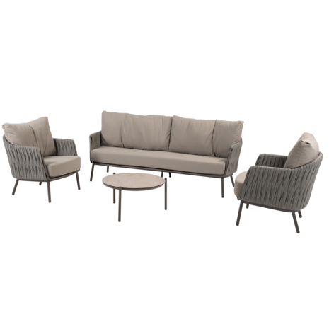 4 Seasons Outdoor Vic Cannes stoel bank loungeset 4 delig organic terre Taste 4SO