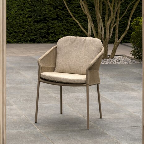 4 Seasons Outdoor Estate Florence dining tuinset 240x105xH75 cm 7 delig teak latte Taste 4SO