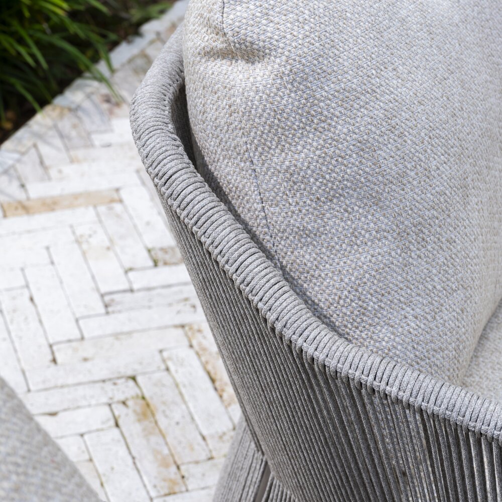 4 Seasons Outdoor Salute Florence low dining tuinset 220x105xH69 cm 5 delig keramiek terre Taste 4SO