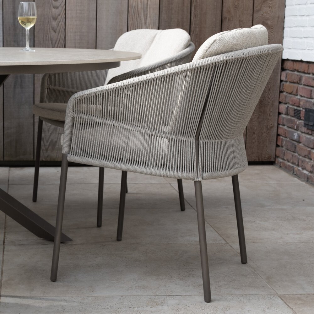 4 Seasons Outdoor Manolo Florence dining tuinset 180x95xH75 cm 5 delig keramiek terre Taste 4SO