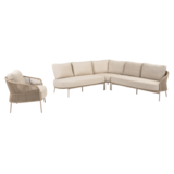 4 Seasons Outdoor Florence hoek loungeset 4 delig latte Taste 4SO
