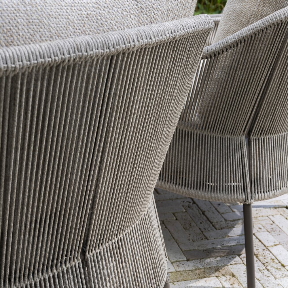 4 Seasons Outdoor Nevada Florence low dining tuinset 250x105xH69 cm 7 delig keramiek terre Taste 4SO