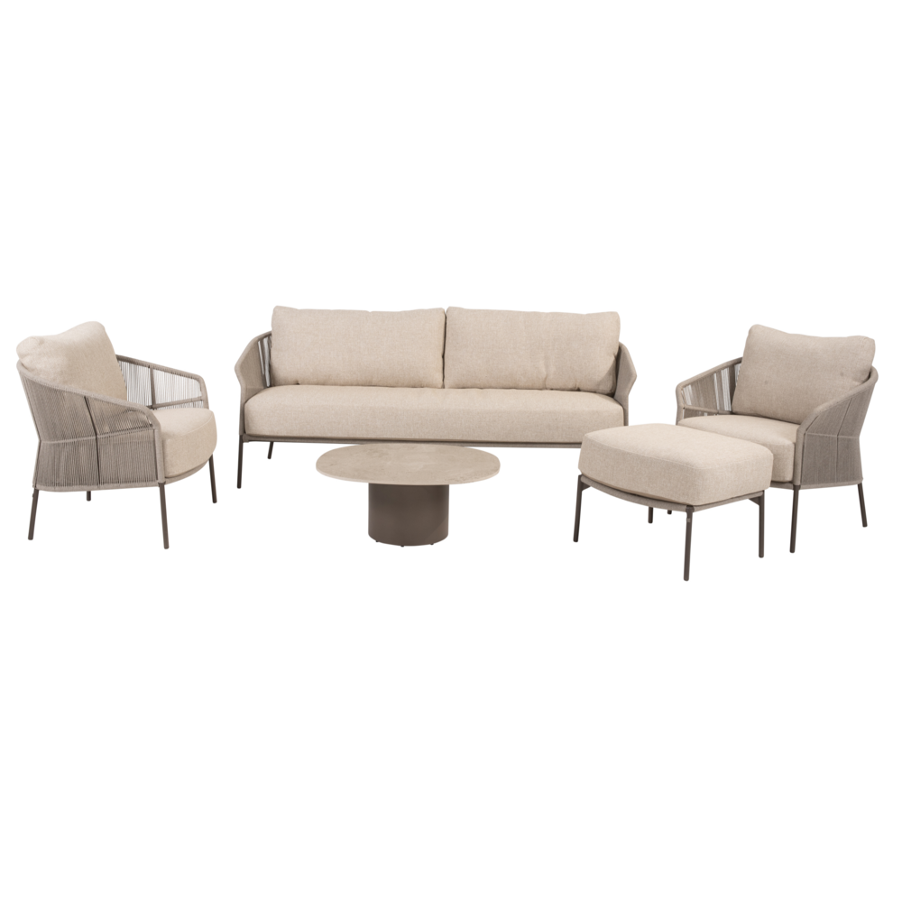 4 Seasons Outdoor Sofie Florence stoel bank loungeset 5 delig keramiek terre Taste 4SO