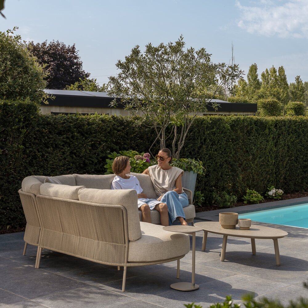 4 Seasons Outdoor Florence hoek loungeset 4 delig latte Taste 4SO