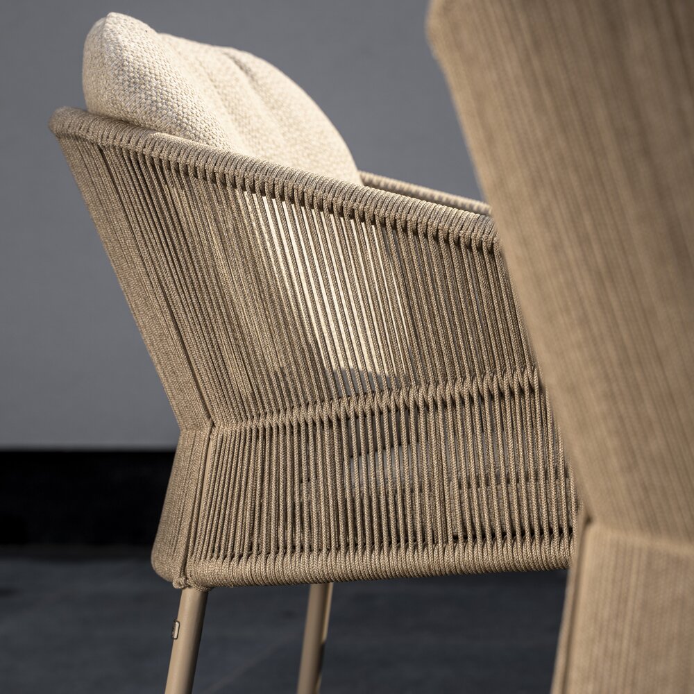 4 Seasons Outdoor Denia Florence dining tuinset 240x105xH75 cm 7 delig keramiek latte Taste 4SO