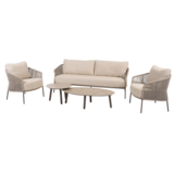 4 Seasons Outdoor Salute Florence stoel bank loungeset 5 delig keramiek terre Taste 4SO