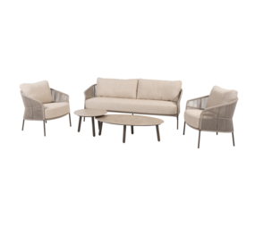 4 Seasons Outdoor Salute Florence stoel bank loungeset 5 delig keramiek terre Taste 4SO