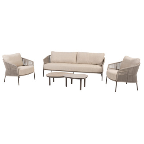 4 Seasons Outdoor Monroe Florence stoel bank loungeset 5 delig keramiek terre Taste 4SO