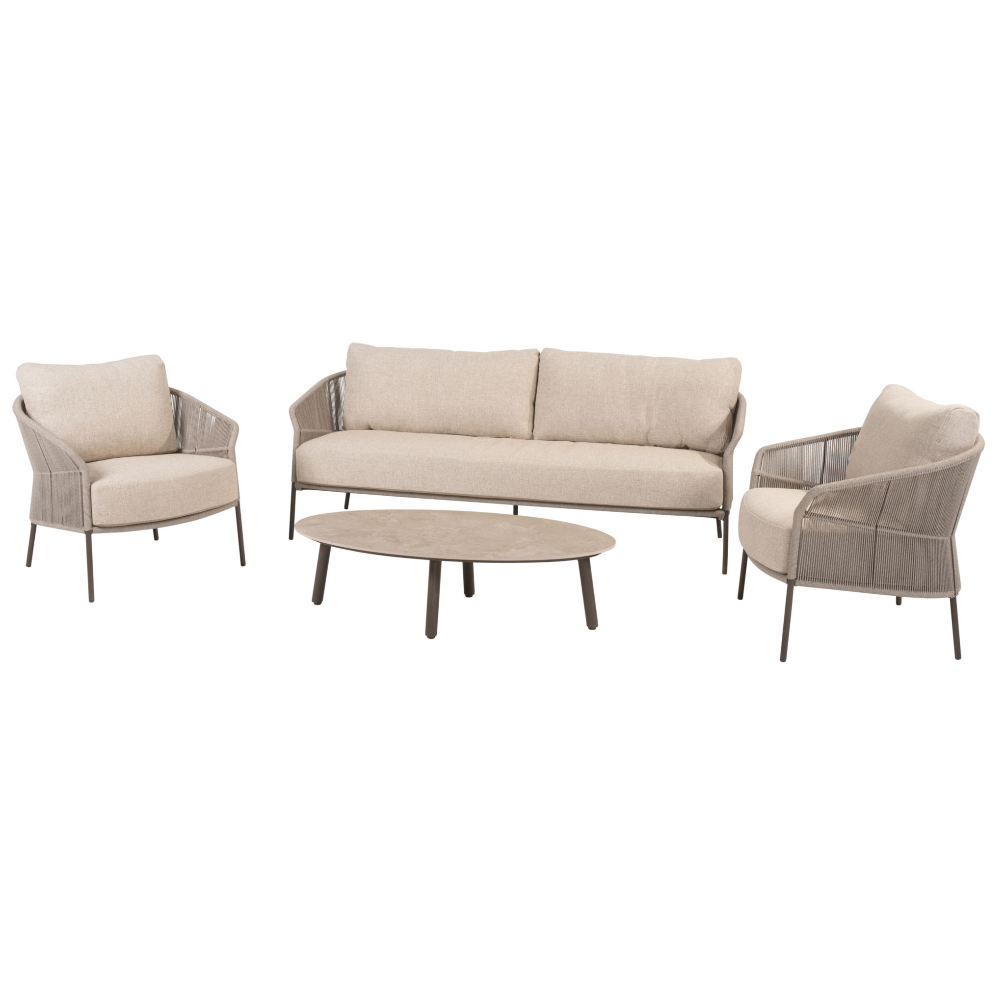 4 Seasons Outdoor Salute Florence stoel bank loungeset 4 delig keramiek terre Taste 4SO