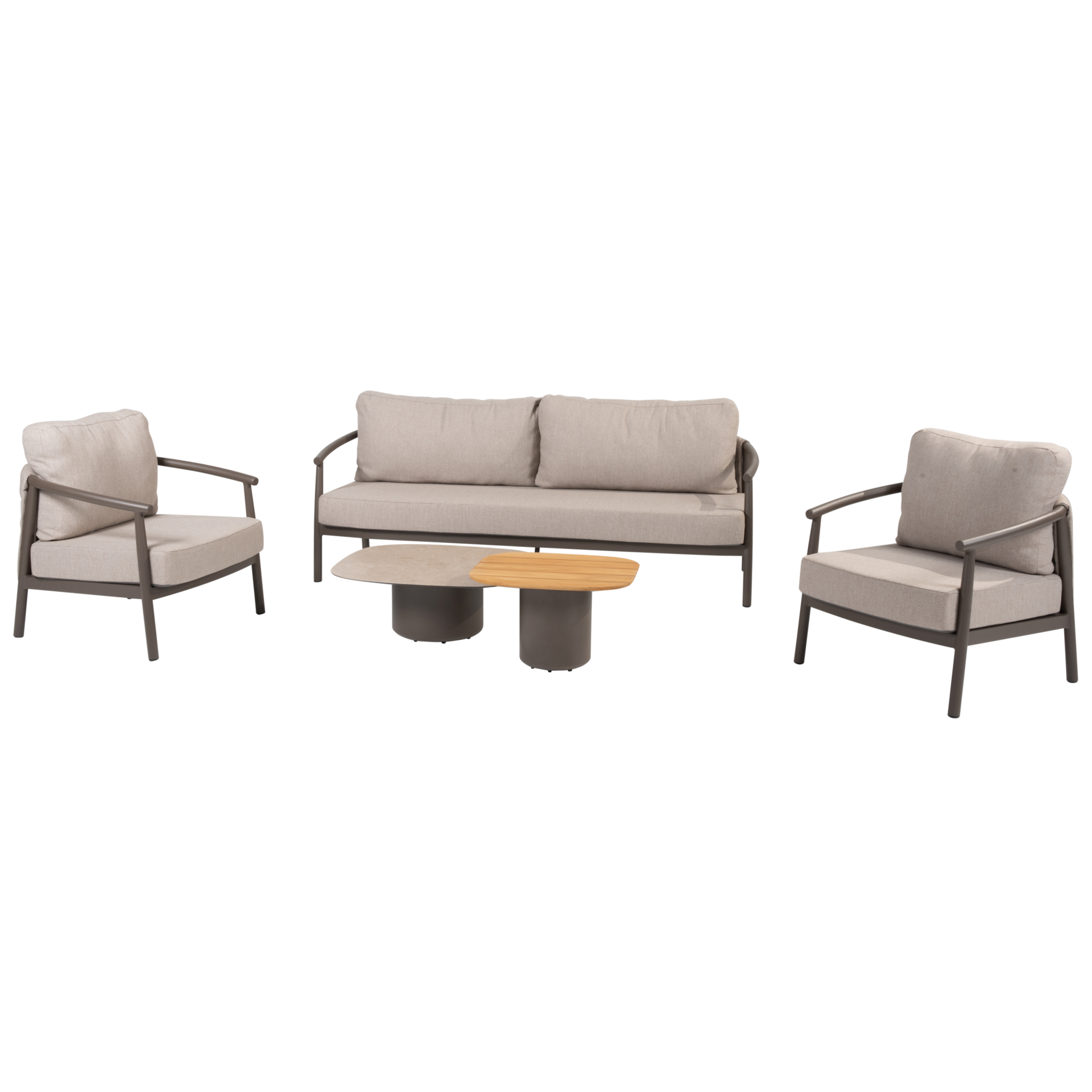 4 Seasons Outdoor Demi Barolo stoel bank loungeset 5 delig terre Taste 4SO