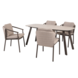 4 Seasons Outdoor Manolo Barolo dining tuinset 180x95xH75 cm 5 delig keramiek terre Taste 4SO