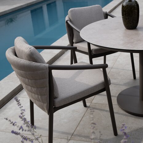 4 Seasons Outdoor Manolo Barolo dining tuinset 180x95xH75 cm 5 delig keramiek terre Taste 4SO