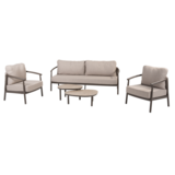4 Seasons Outdoor Monroe Barolo stoel bank loungeset 5 delig keramiek terre Taste 4SO