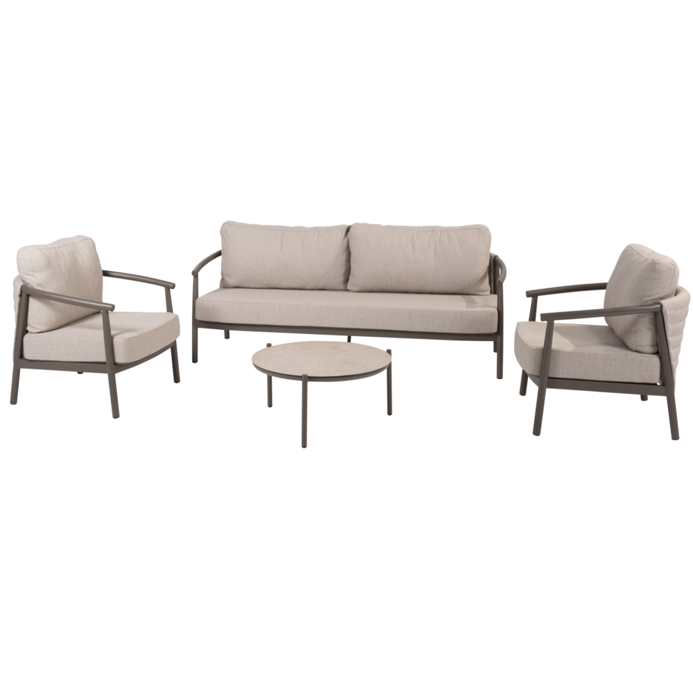 4 Seasons Outdoor Vic Barolo stoel bank loungeset 4 delig keramiek terre Taste 4SO