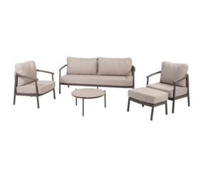 4 Seasons Outdoor Vic Barolo stoel bank loungeset 5 delig keramiek terre Taste 4SO