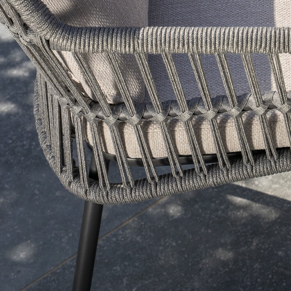 4 Seasons Outdoor Manolo Alicante dining tuinset 240x103xH75 cm 7 delig antraciet Taste 4SO