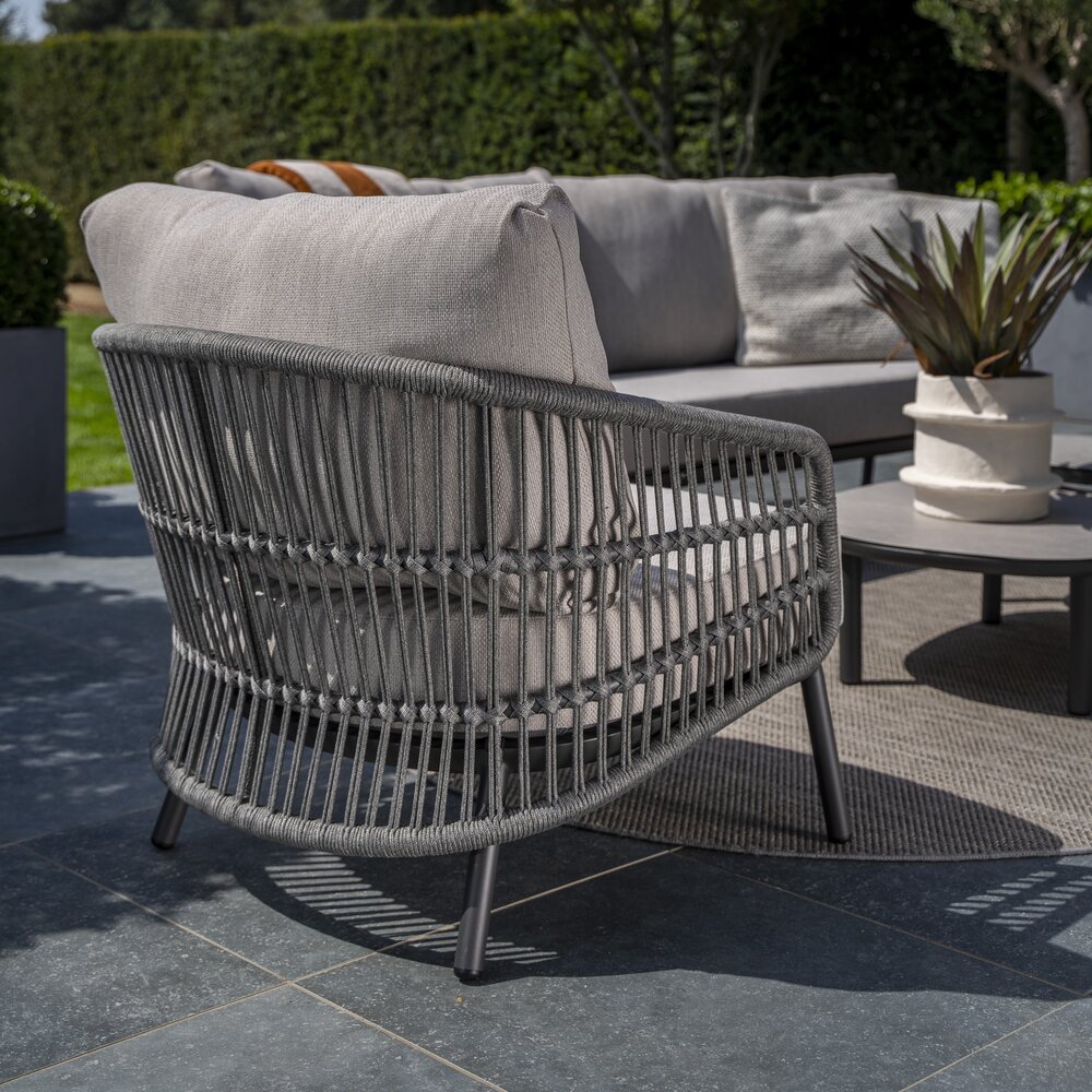 4 Seasons Outdoor Alicante stoel bank loungeset  delig antraciet Taste 4SO