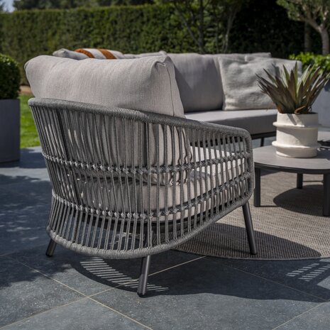 4 Seasons Outdoor Alicante stoel bank loungeset  delig antraciet Taste 4SO