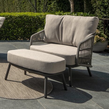 4 Seasons Outdoor Alicante stoel bank loungeset  delig antraciet Taste 4SO