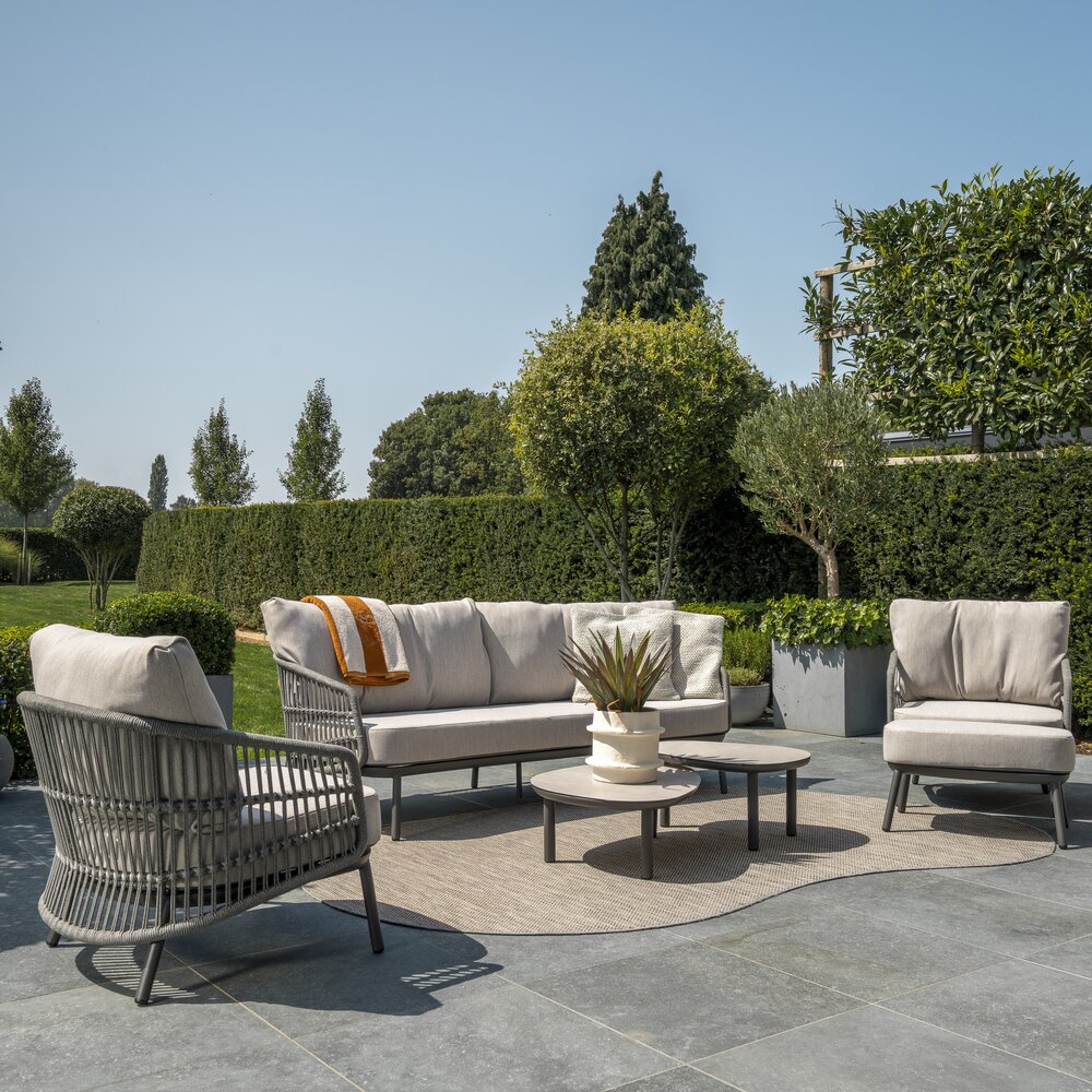 4 Seasons Outdoor Alicante stoel bank loungeset  delig antraciet Taste 4SO