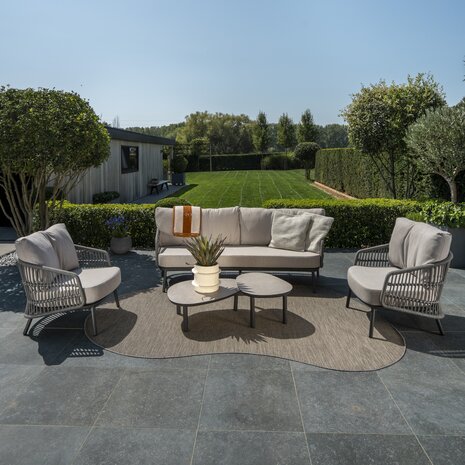 4 Seasons Outdoor Alicante stoel bank loungeset  delig antraciet Taste 4SO