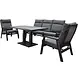 AVH-Collectie Showroommodel Vegas stoel bank dining loungeset 4 delig verstelbaar aluminium
